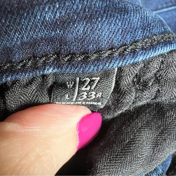 Abercrombie & Fitch Blue Flare Wide Leg Jeans - Picture 7 of 11